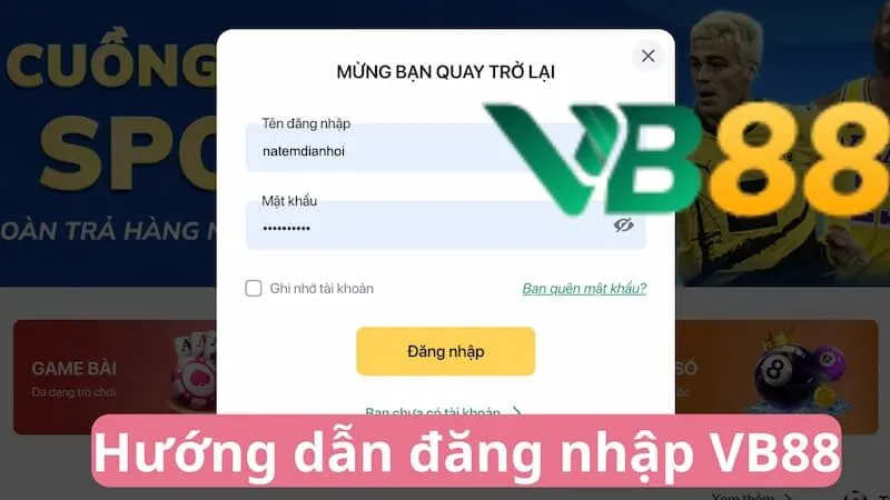 Các bước đăng nhập VB88 đơn giản nhất dành cho tân thủ